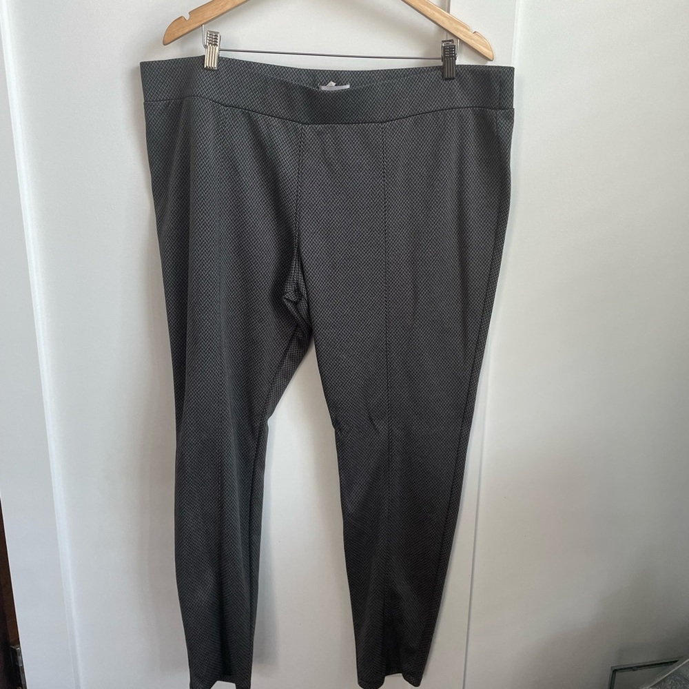 Gray and black slim fit pants. Sz 2x